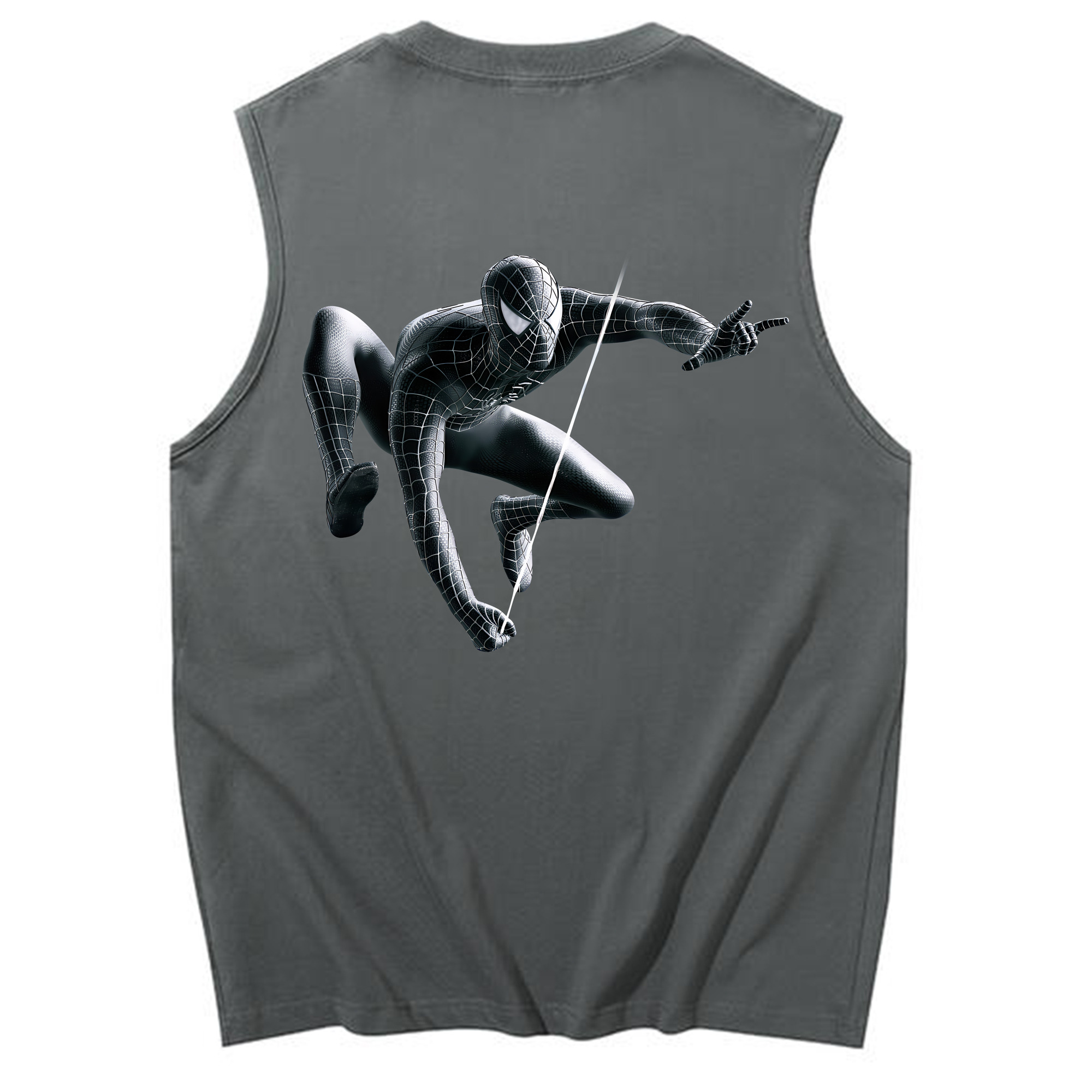 （画像用） Spider Man スパイダーマン コットン100％タンクトップ（背面プリント）